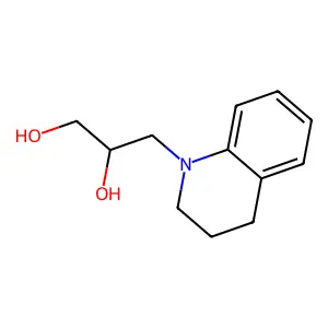 1,2-Propanediol, 3-(3,4-dihydro-1(2H)-quinolinyl)- structure