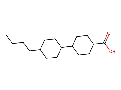 4'-Butyl-1,1'-bi(cyclohexyl)-4-carboxylic acid structure