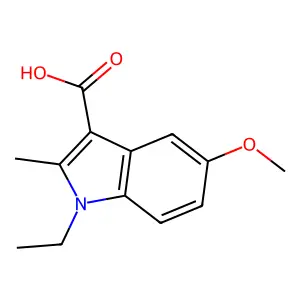1-Ethyl-5-methoxy-2-methyl-1H-indole-3-carboxylic acid structure
