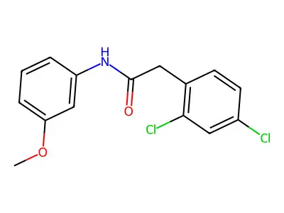 2,4-Dichloro-N-(3-methoxyphenyl)benzeneacetamide structure