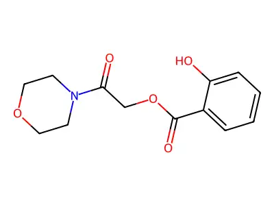 (2-Morpholin-4-yl-2-oxoethyl) 2-hydroxybenzoate structure