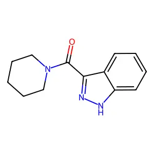 1H-indazol-3-yl(piperidin-1-yl)methanone structure