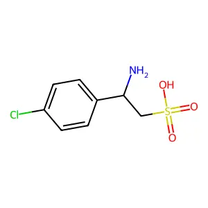 2-氨基-2-(4-氯苯基)乙磺酸 structure
