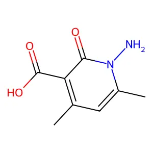 1-Amino-4,6-dimethyl-2-oxo-1,2-dihydro-pyridine-3-carboxylic acid structure