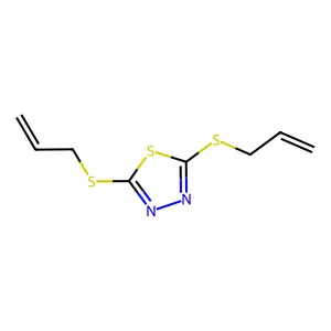 Bis(prop-2-en-1-ylsulfanyl)-1,3,4-thiadiazole structure
