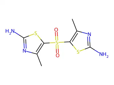 Thiazole, 5,5'-sulfonylbis(2-amino-4-methyl- structure