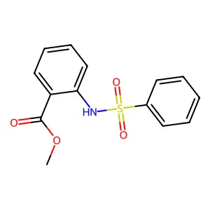 Methyl 2-[(phenylsulfonyl)amino]benzoate structure