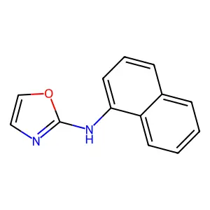 1-Naphthylamine, N-(2-oxazolyl)- structure