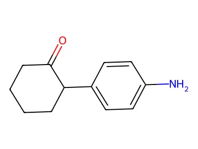 2-(4-Aminophenyl)cyclohexan-1-one structure