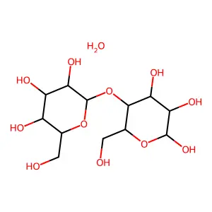 Lactose, monohydrate structure