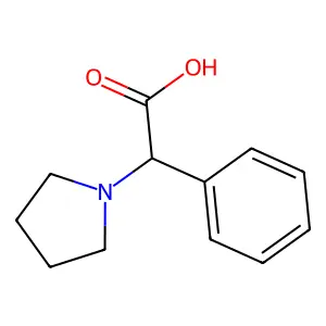 Phenyl-pyrrolidin-1-yl-acetic acid structure