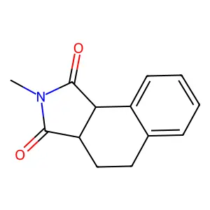 1,2-Naphthalenedicarboximide, 1,2,3,4-tetrahydro-N-methyl- structure