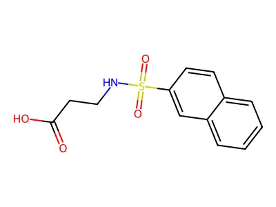 3-(Naphthalene-2-sulfonamido)propanoate structure
