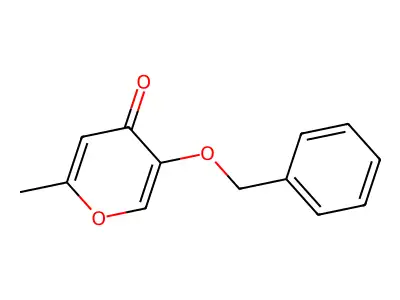 5-(Benzyloxy)-2-methyl-4H-pyran-4-one structure