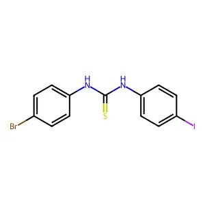 1-(4-Bromophenyl)-3-(4-iodophenyl)thiourea structure