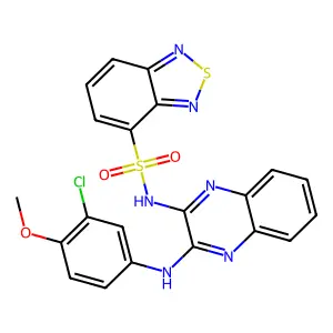 C21H15ClN6O3S2 structure