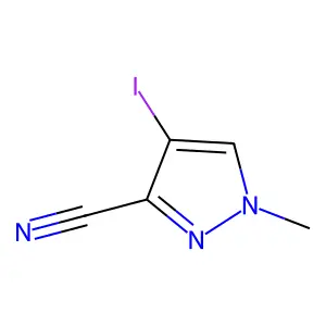 4-iodo-1-methyl-1H-pyrazole-3-carbonitrile structure