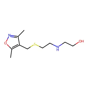 2-[[2-[[(3,5-Dimethyl-4-isoxazolyl)methyl]thio]ethyl]amino]ethanol structure