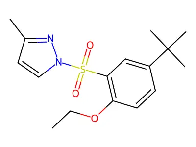 1-(5-Tert-butyl-2-ethoxyphenyl)sulfonyl-3-methylpyrazole structure