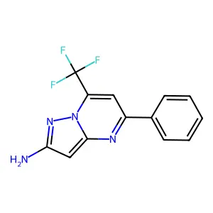 5-Phenyl-7-(trifluoromethyl)pyrazolo[1,5-a]pyrimidin-2-amine structure