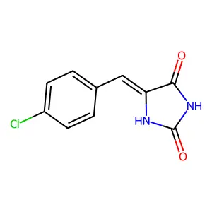 5-(4-Chlorobenzylidene)imidazolidine-2,4-dione structure