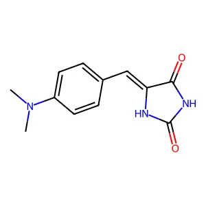 5-[[4-(Dimethylamino)phenyl]methylidene]imidazolidine-2,4-dione structure