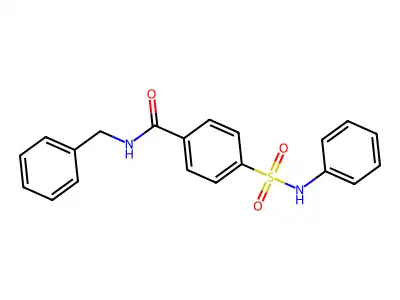 N-Benzyl-4-(N-phenylsulfamoyl)benzamide structure