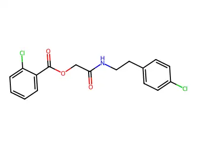 2-{[2-(4-Chlorophenyl)ethyl]amino}-2-oxoethyl 2-chlorobenzoate structure