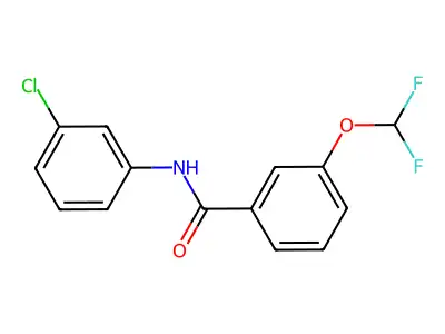 Benzamide, N-(3-chlorophenyl)-3-(difluoromethoxy)- structure