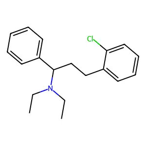 Benzylamine, alpha-(o-chlorophenethyl)-N,N-diethyl- structure