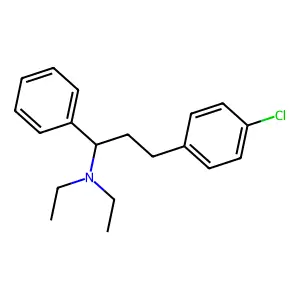 Benzylamine, alpha-(p-chlorophenethyl)-N,N-diethyl- structure