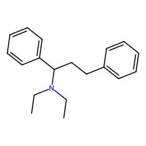 N,N-二乙基-α-苯乙基苄胺 structure