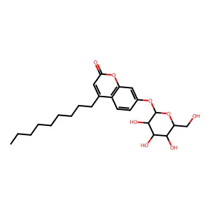 4-Nonylumbelliferyl glucoside structure