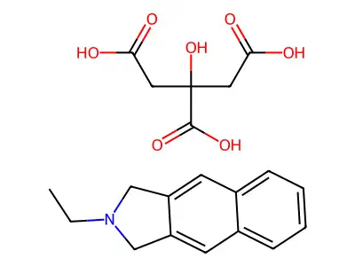 Benz(f)isoindoline, 2-ethyl-, citrate structure