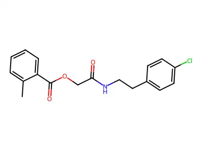 [2-[2-(4-Chlorophenyl)ethylamino]-2-oxoethyl] 2-methylbenzoate structure