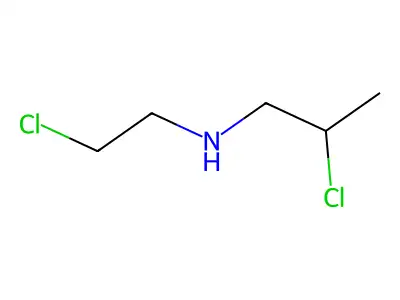 (2-Chloroethyl)(2-chloropropyl)amine structure
