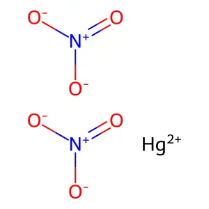 硝酸汞 structure