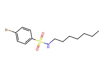 4-bromo-N-heptylbenzenesulfonamide structure