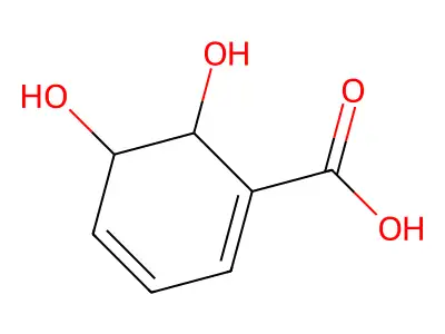 5,6-二羟基环己-1,3-二烯-1-甲酸 structure