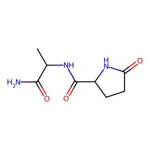 焦谷氨酰丙氨酸酰胺 structure