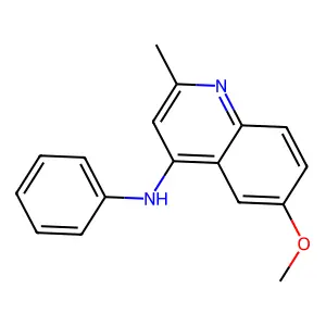 6-methoxy-2-methyl-N-phenylquinolin-4-amine structure