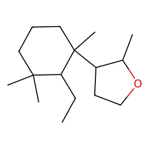 3-(2-Ethyl-1,3,3-trimethylcyclohexyl)tetrahydro-2-methylfuran structure