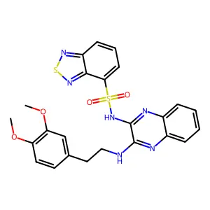 C24H22N6O4S2 structure