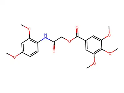 [2-(2,4-Dimethoxyanilino)-2-oxoethyl] 3,4,5-trimethoxybenzoate structure