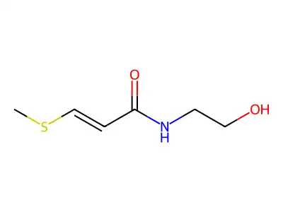 N-(2-羟乙基)-3-甲硫基丙-2-烯酰胺 structure