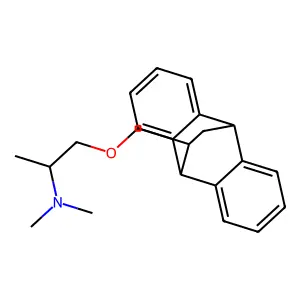 1-[(9,10-Dihydro-9,10-ethanoanthracen-11-yl)methoxy]-N,N-dimethyl-2-propanamine structure