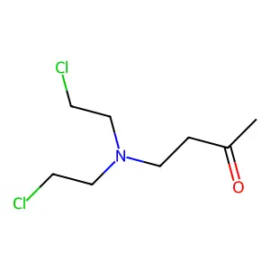 2-Butanone, 4-(bis(2-chloroethyl)amino)- structure