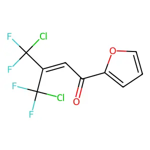 2-Buten-1-one, 4-chloro-3-chlorodifluoromethyl-4,4-diflouro-1-(2-furyl)- structure
