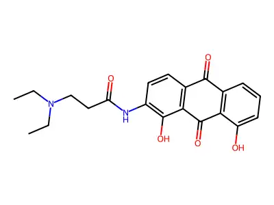 3-(Diethylamino)-N-(9,10-dihydro-1,8-dihydroxy-9,10-dioxo-2-anthracenyl)propanamide structure