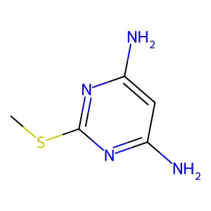2-甲硫基嘧啶-4,6-二胺 structure